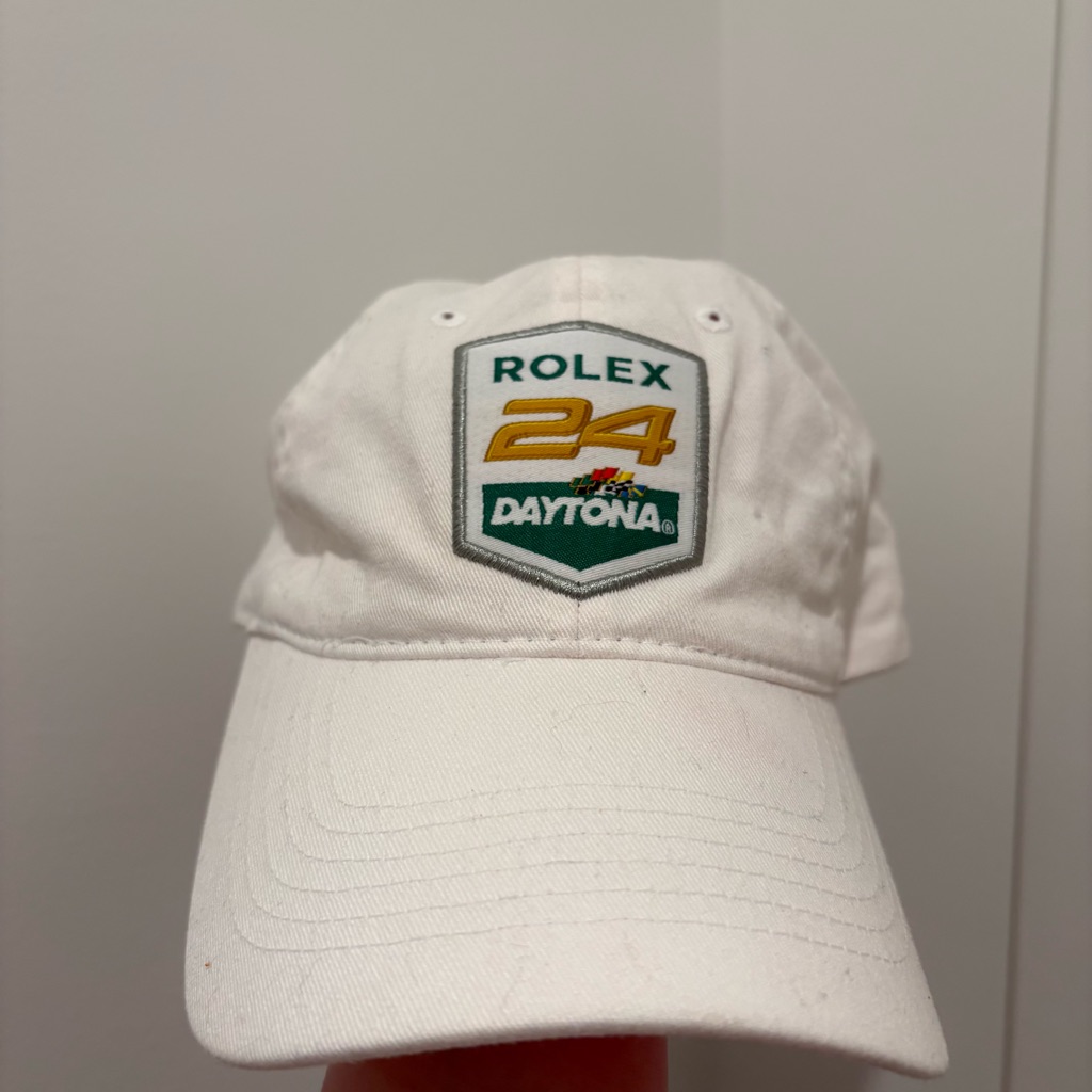 rolex white and green daytona cap